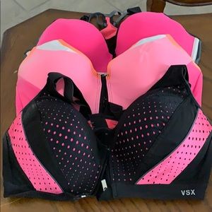 Set of 3 Asst color sports bras